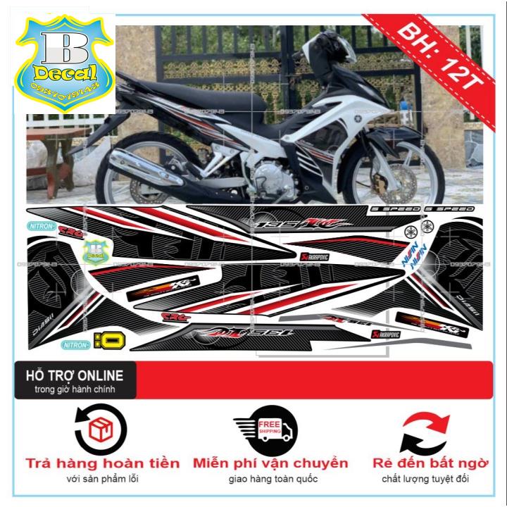 ( Quí khách vui lòng mang ra tiệm cho thợ dán ) Tem EX 2011 LC TRẮNG ĐEN [Bi Decal]