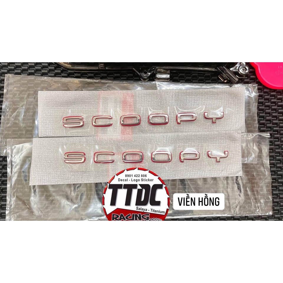 Tem Scoopy Chính Hãng Honda đủ màu