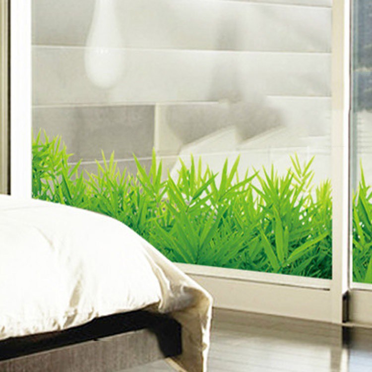 Miếng dán tường hình cỏ xanh sống động