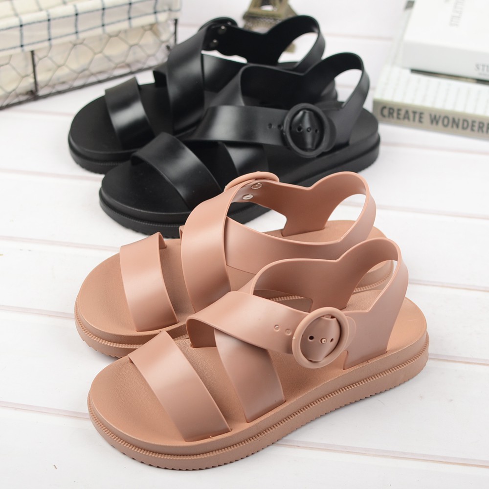 Dép nữ sandal nữ đế bệt quai ngang quai hậu đi mưa hàn quốc đẹp thời trang sành điệu đủ màu đủ size dieuphan