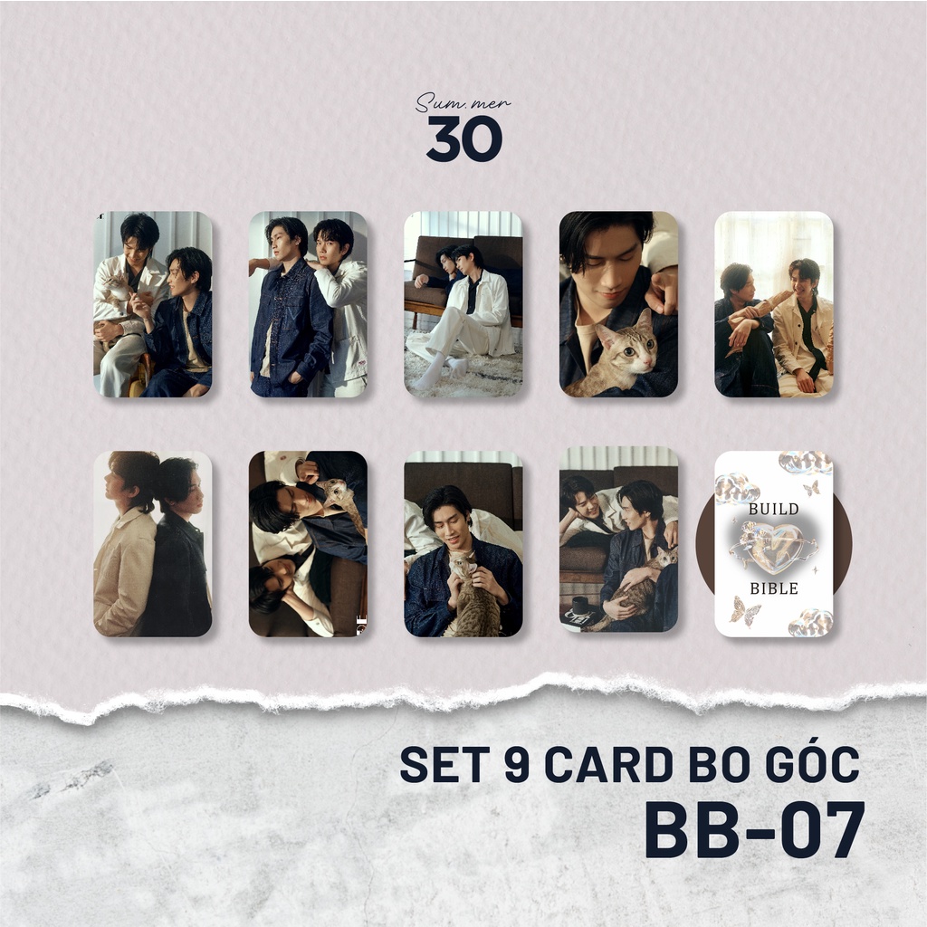 Sum.mer30 -  SET 9 CARD BO GÓC BuildBible - KINNPORSCHE