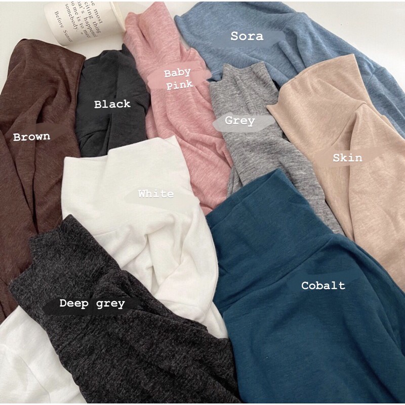 Áo thun len cổ trơn - Must have item