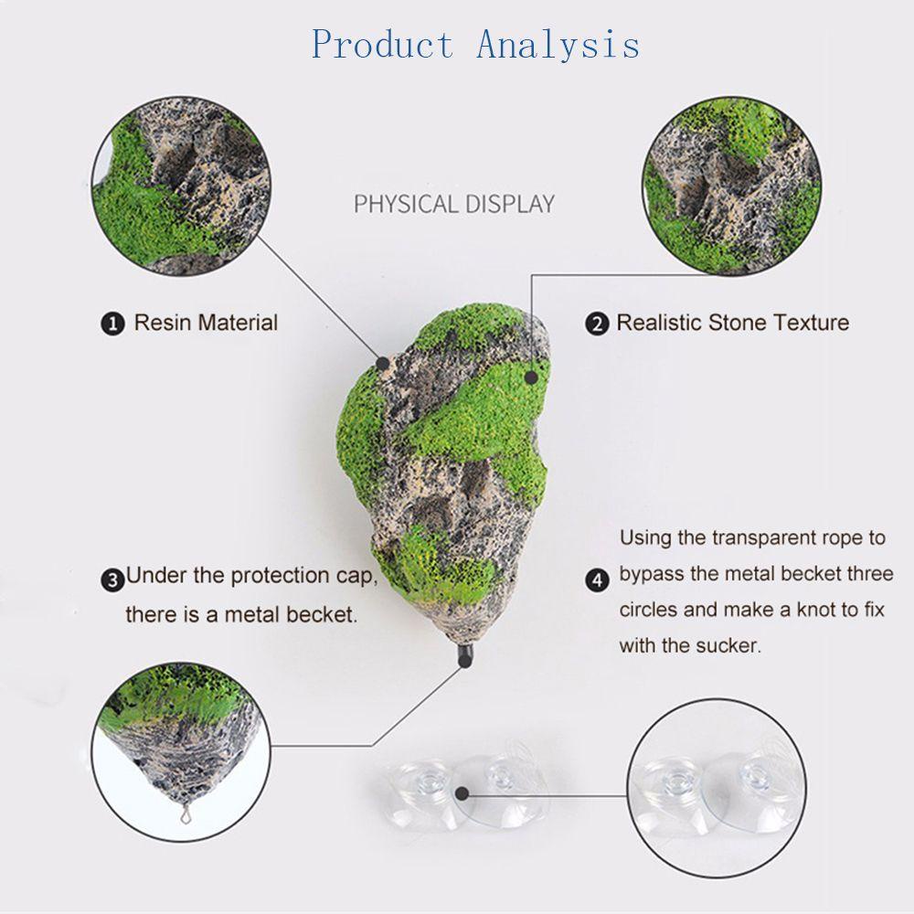 YIYU Đá Cuội Trang Trí Bể Cá Chống Ăn Mòn