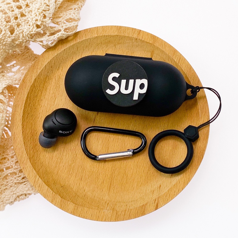 Vỏ Bảo Vệ Hộp Sạc Tai Nghe Bluetooth Sony Wf-c500 Wf-c500 Hình Người Dơi