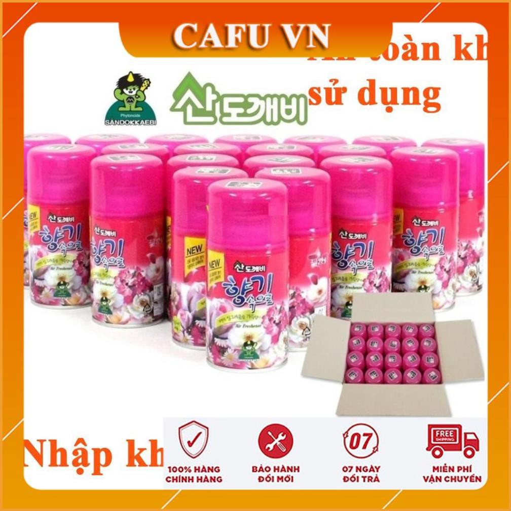 Bình xịt khử mùi xe ô tô hương cafe hàng Hàn Quốc nước hoa xịt thơm ô tô cao cấp Sandokkaebi Korea 300ml