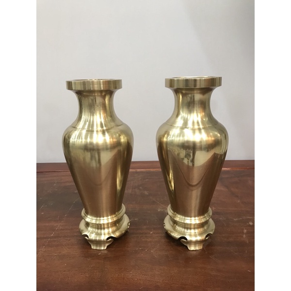 Đôi Lọ Hoa Cao 38cm Bằng đồng vàng cattut