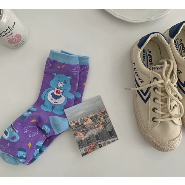 Vớ Tất hình Gấu cao cổ Nam Nữ phong cách trẻ trung, năng động.