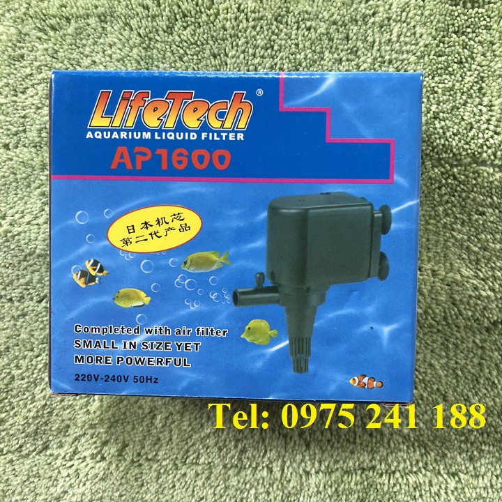 Bơm bể cá Lifetech AP1600, 23W, đẩy cao 1.3m