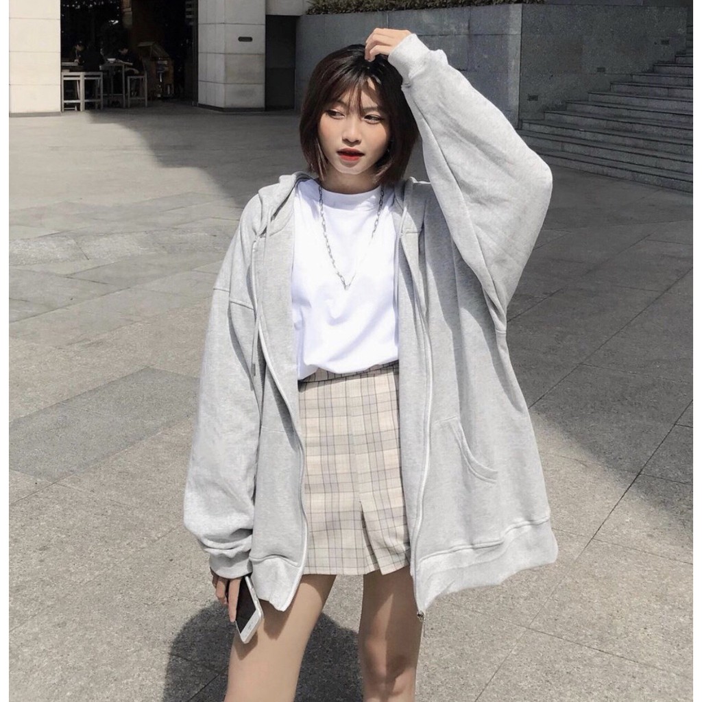 Áo KHOÁC Hoodie TRƠN 2 Màu Nam Nữ Ulzzang Unisex 1hitshop | BigBuy360 - bigbuy360.vn