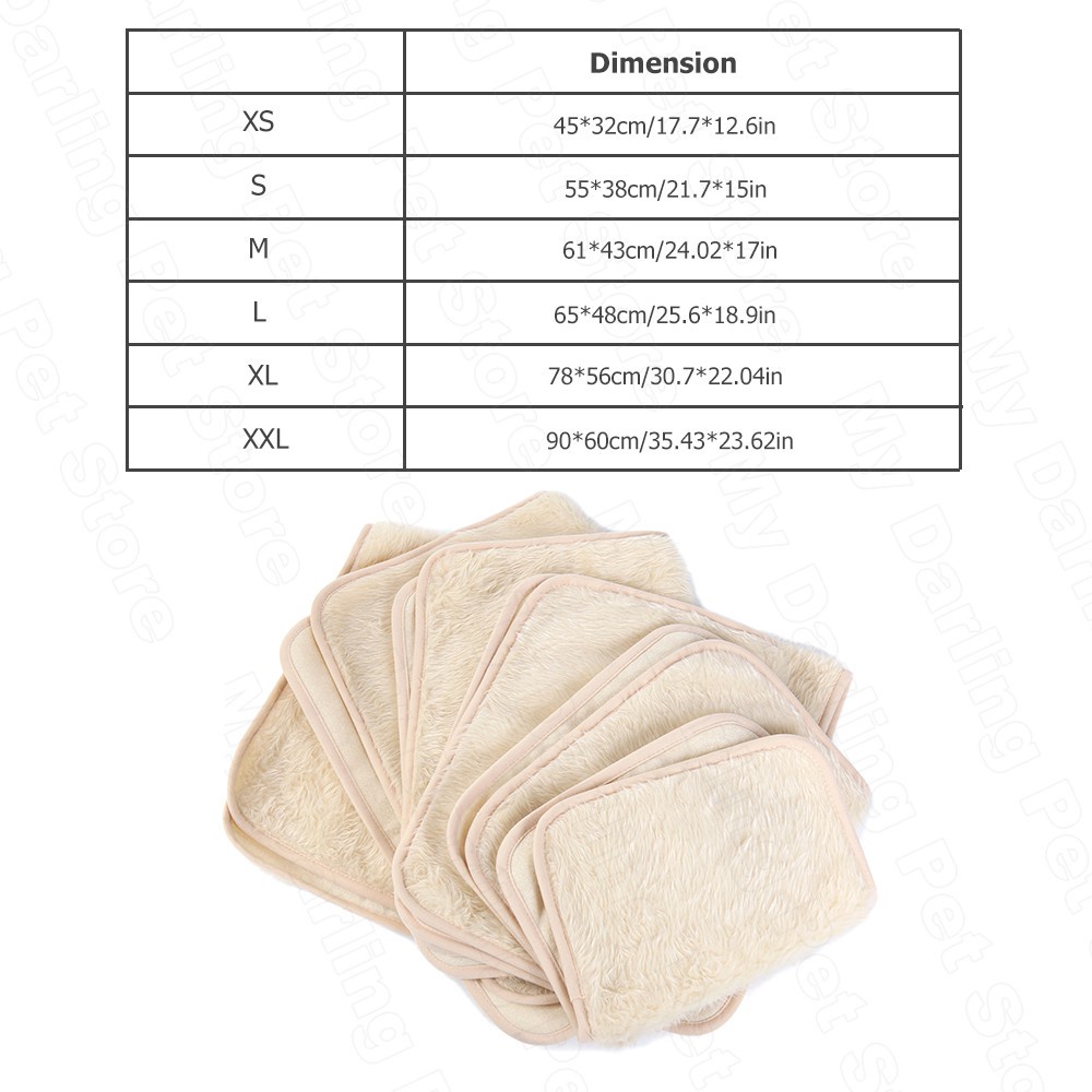 Đệm giường bằng lông thú giả ấm áp cho cún mèo cưng