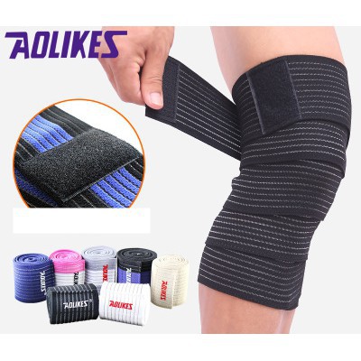 [Freeship] AOLIKES  AL 1516 - 1 Đôi đai cuốn đầu gối, đùi, bắp chân chống trượt chuyên gym - chính hãng