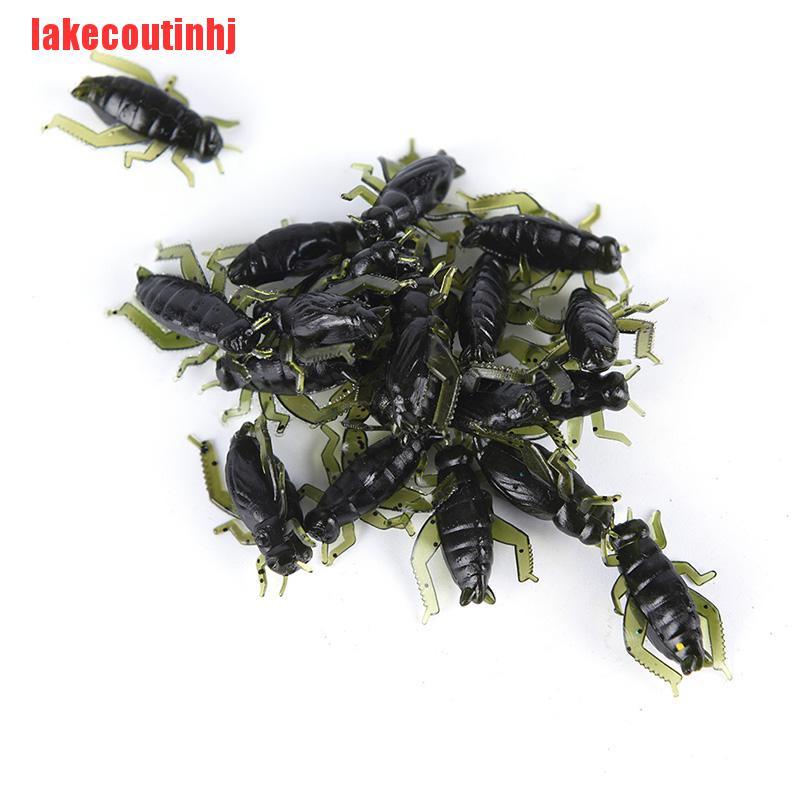 {lakecoutinhj}20Pcs Soft Fishing Lures Pesca Lightweight Cricket Insect Lure Simulation Baits VSQ