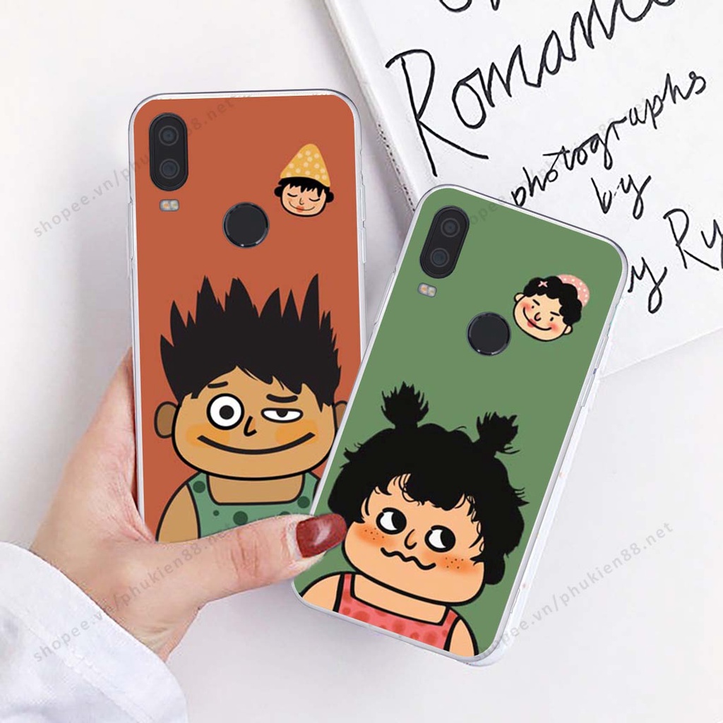 Ốp lưng Vsmart Active 1 / Active 1 Plus / Active 1+ ốp điện thoại LineBear, bé tóc xù, hoa siêu đẹp