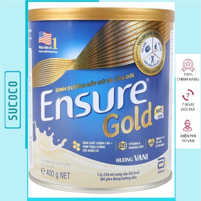 Sữa bột ensure gold 400g hương vani  - [SUCOCO]