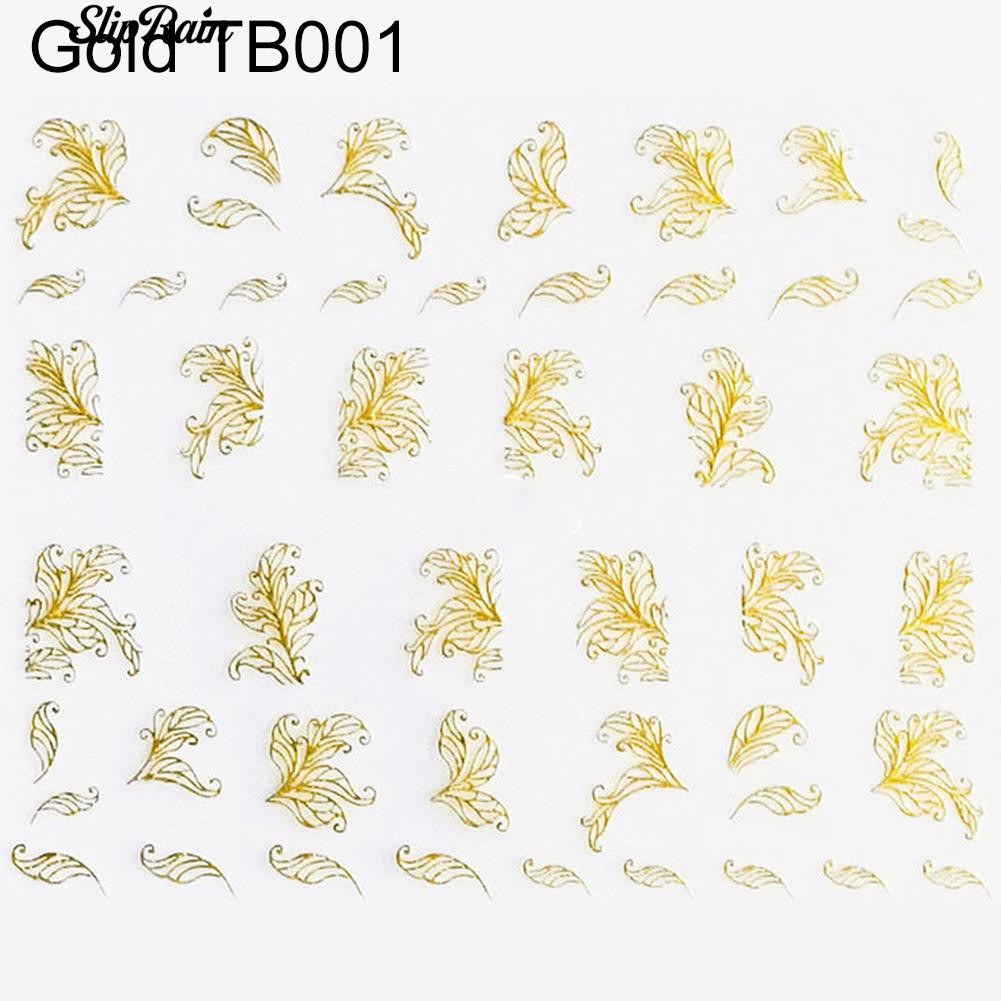 Nhãn dán móng trang trí nhiều mẫu mã hoa lá đẹp mắt