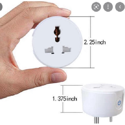 Ổ CẮM THÔNG MINH WIFI HẸN GIỜ TUYA 2200W 2 CHÂN DẸT PHÍA SAU