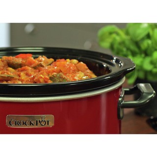 Nồi nấu chậm CROCK POT đỏ 3.5L Nồi hầm chậm