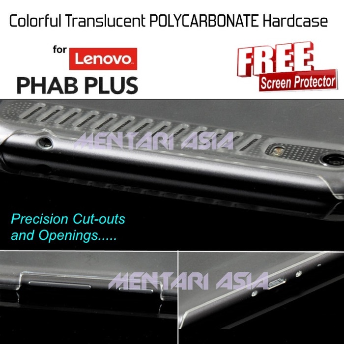 Ốp lưng cứng nhiều màu sắc cho Lenovo PHAB PLUS 6.8 Inch ⭐⭐⭐⭐⭐