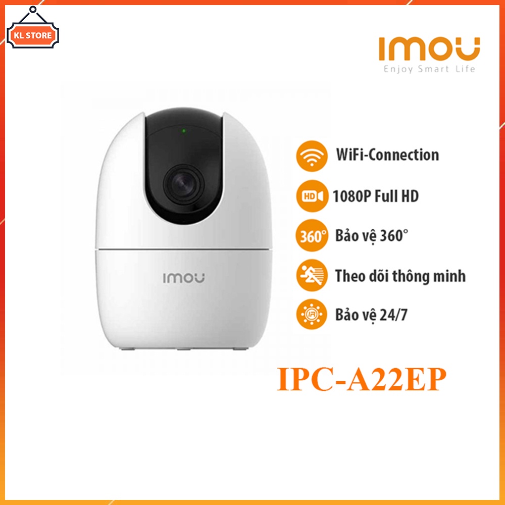 Camera Wifi IMOU A22EP 1080P Full HD Thu Âm, Báo Động, Đàm Thoại 2 Chiều