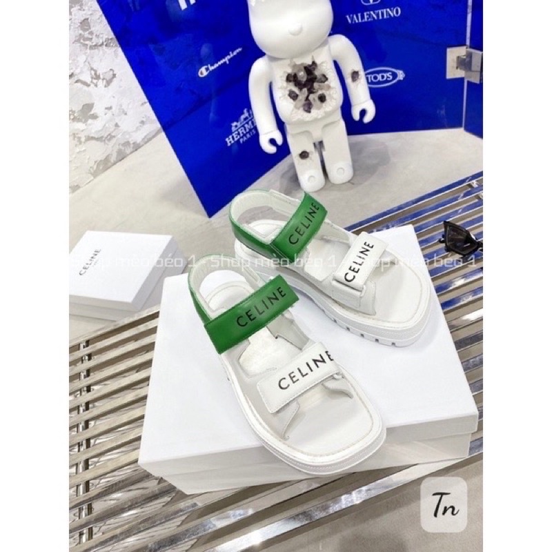 Sandal thể thao cl quai dán ngang đế cao fullbox