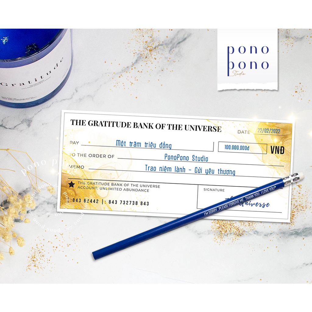 Tấm Séc Nhiệm Màu | Ngân Phiếu Diệu Kỳ  | The Magic Check thực hành 28 ngày hành trình phép màu