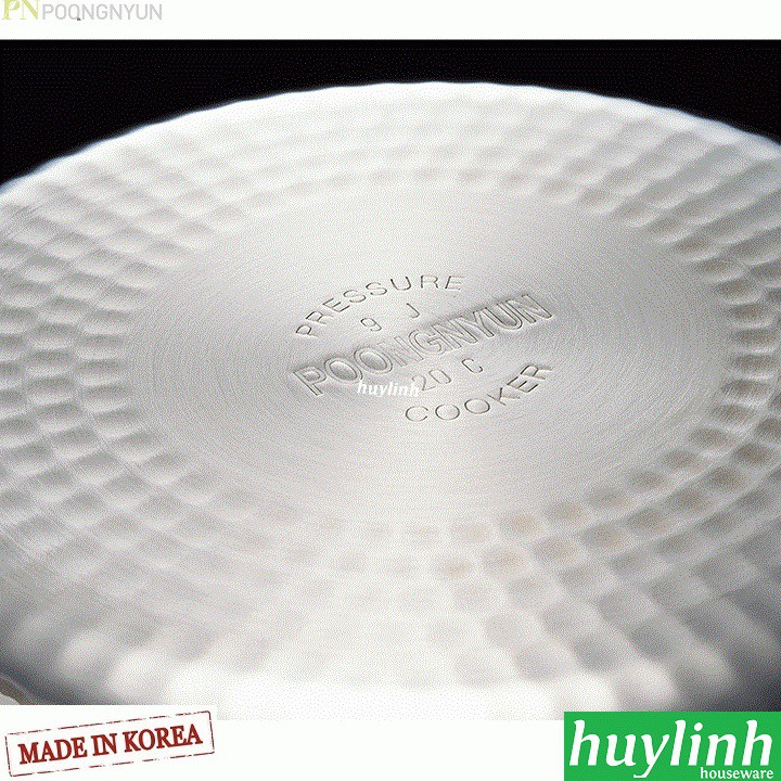 [Mã ELHAMS5 giảm 6% đơn 300K] Nồi áp suất Inox PoongNyun SQS11-22C - 4.5 lít - Made in Hàn Quốc