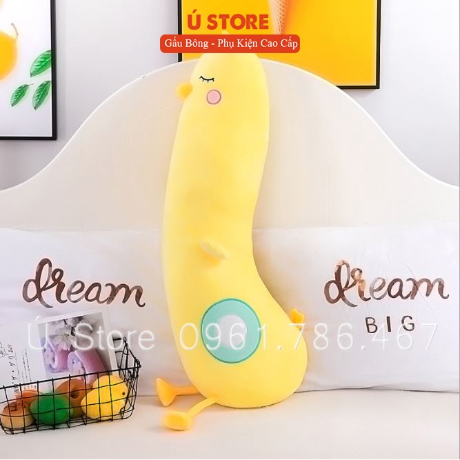 Gấu Bông Gà Vàng, Gối ôm gấu bông gà vàng, Bông mềm mịn, size 50cm