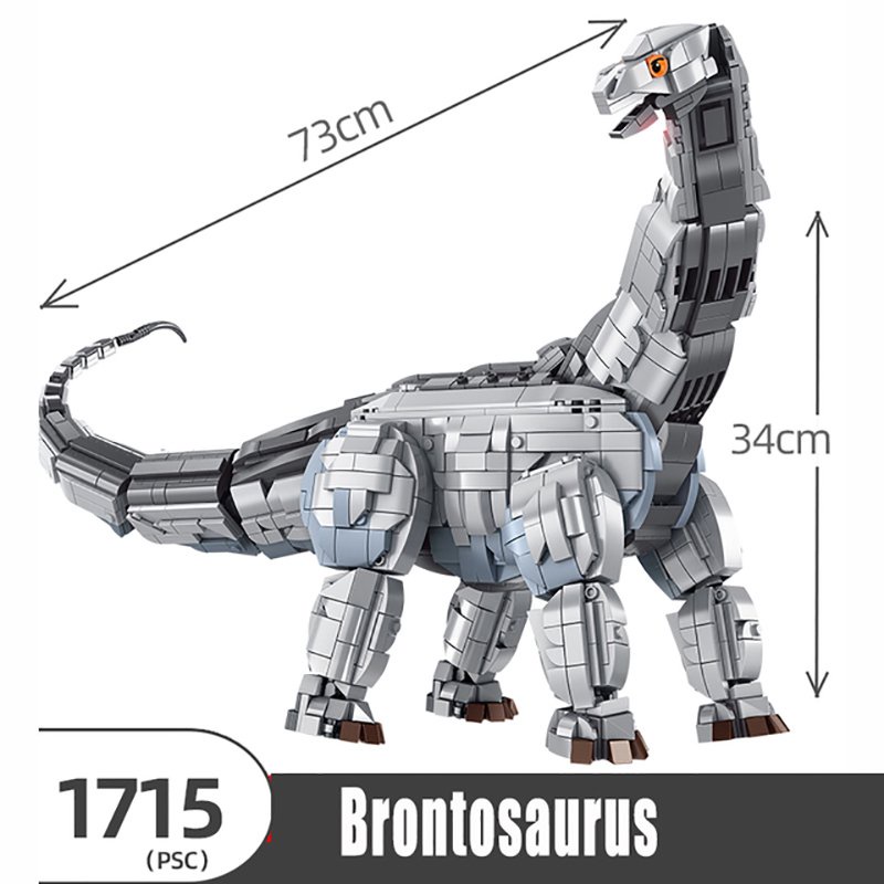 Lắp ghép Mô hình Panlos 611005 611006 Dinosaur would  mô hình khủng long mosasaur and Brontosaurus