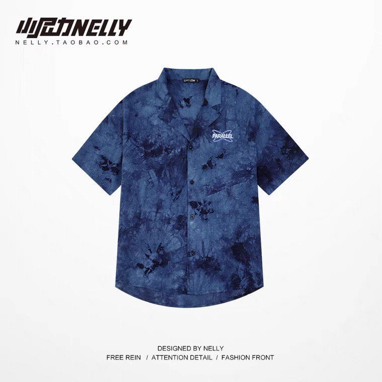 [FREESHIP](CÓ SẴN)HÀNG CHÍNH HÃNG áo sơ mi loang NELLYHEYBIG tay lỡ,áo sơ mi loang local brands mã BF6753TQ.