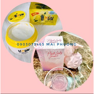 COMBO DƯỠNG SIÊU TRẮNG KEM BODY LEMON CHANH & SỮA TẮM XÔNG TRẮNG LINK LADY HƯƠNG NƯỚC HOA