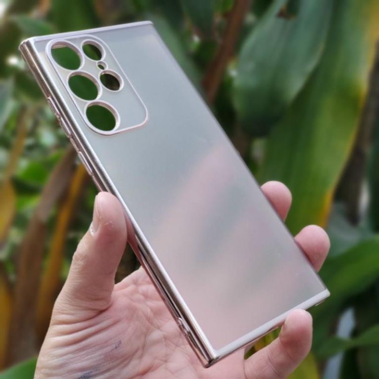￼Ốp lưng Sulada nhám viền mầu cho Samsung S22/S22 plus/S22 ultra siêu đẹp.