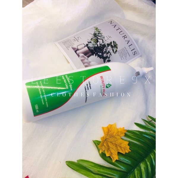 Dầu Gội Collagen và Keratin tái tạo tóc hư tổn,giữ màu tóc nhuộm Beauty Plus 1L