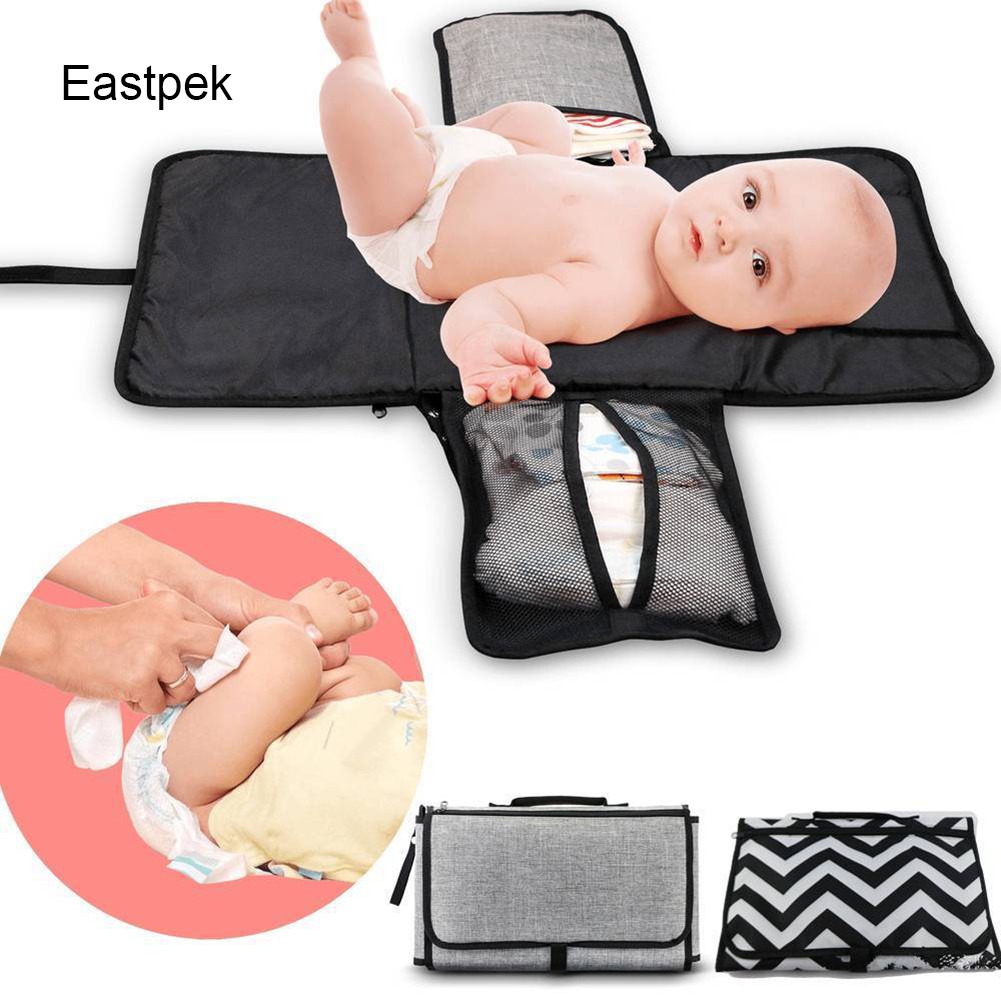 Tấm Lót Tã 3 Trong 1 Chống Thấm Nước Đa Chức Năng Thiết Kế Nhỏ Gọn Tiện Dụng Cho Bé