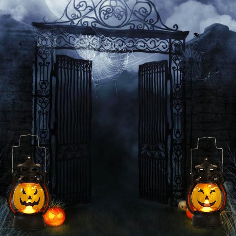 Li Lồng Đèn Dầu Ngựa Bí Ngô Ma Bí Ngô Halloween Di Động P