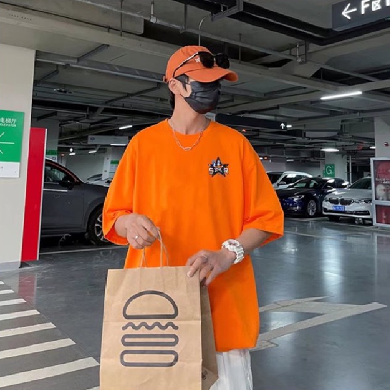 Áo Thun Tay Ngắn Dáng Rộng In Chữ Phong Cách Hip Hop Thời Trang Mùa Hè Cho Nam Và Nữ size M-5XL