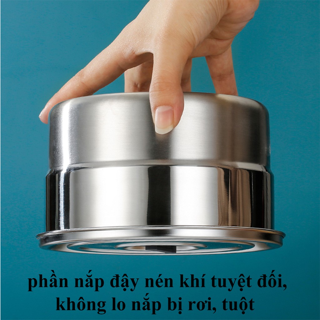 Bộ thau rổ Inox cao cấp có bàn nạo đa năng - có thể dùng đun trên bếp