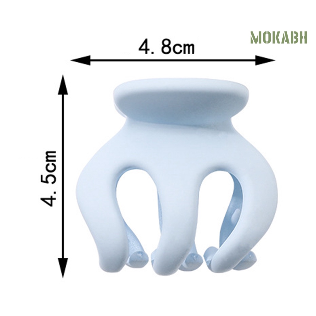 Kẹp Tóc Dạng Móng Vuốt Màu Trơn Đơn Giản Chống Trượt Chống Rơi