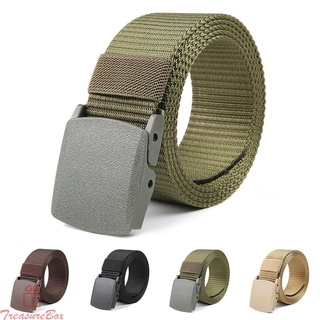 【TRSBX】Combat Buckle Strap Tactical Belt Webbed Belt Work Belt Adjustable No Metal Belt