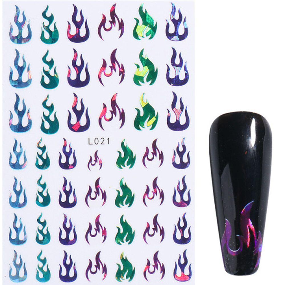 Miếng Dán Trang Trí Móng Tay 3D Hình Hoa Lá Mùa Thu Năm Mới