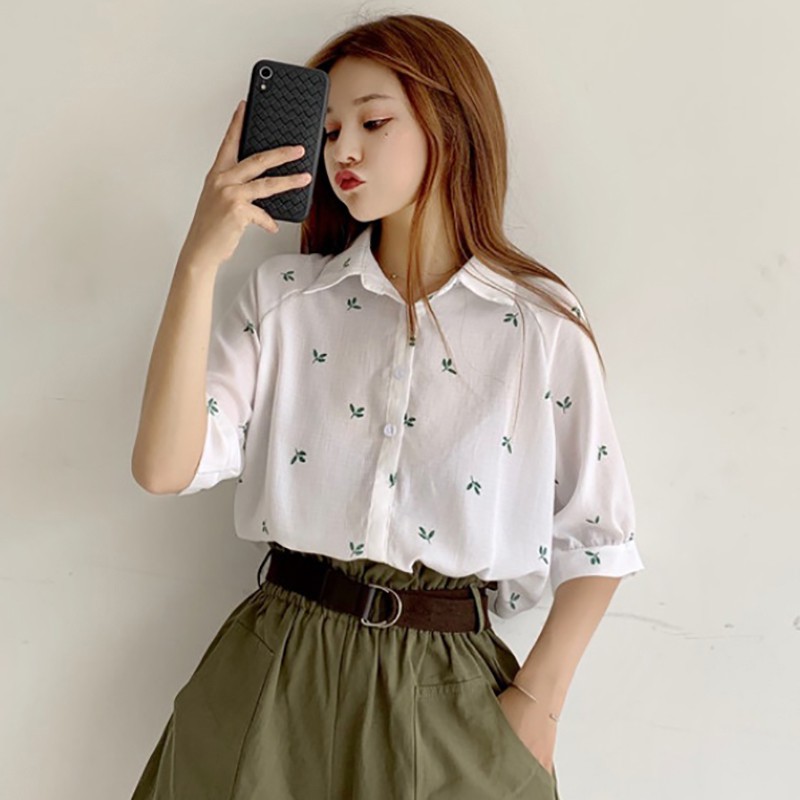 Women Loose Single-breasted Long Sleeve Lapel Blouse | BigBuy360 - bigbuy360.vn
