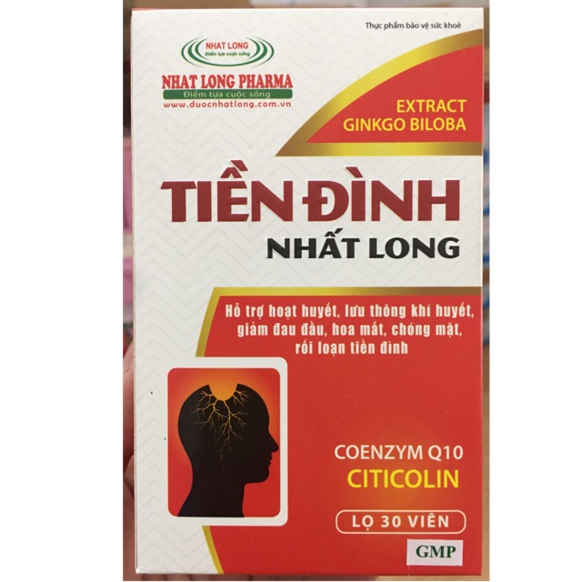 Tiền đình Nhất Long - 30 viên - Hoạt huyết, lưu thông khí huyết, giảm đau đầu, hoa mắt, chóng mặt, rối loạn tiền đình