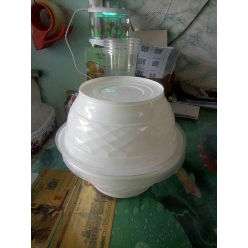 tô nhựa đại 1000 ml ( 1 lốc 10 cái)