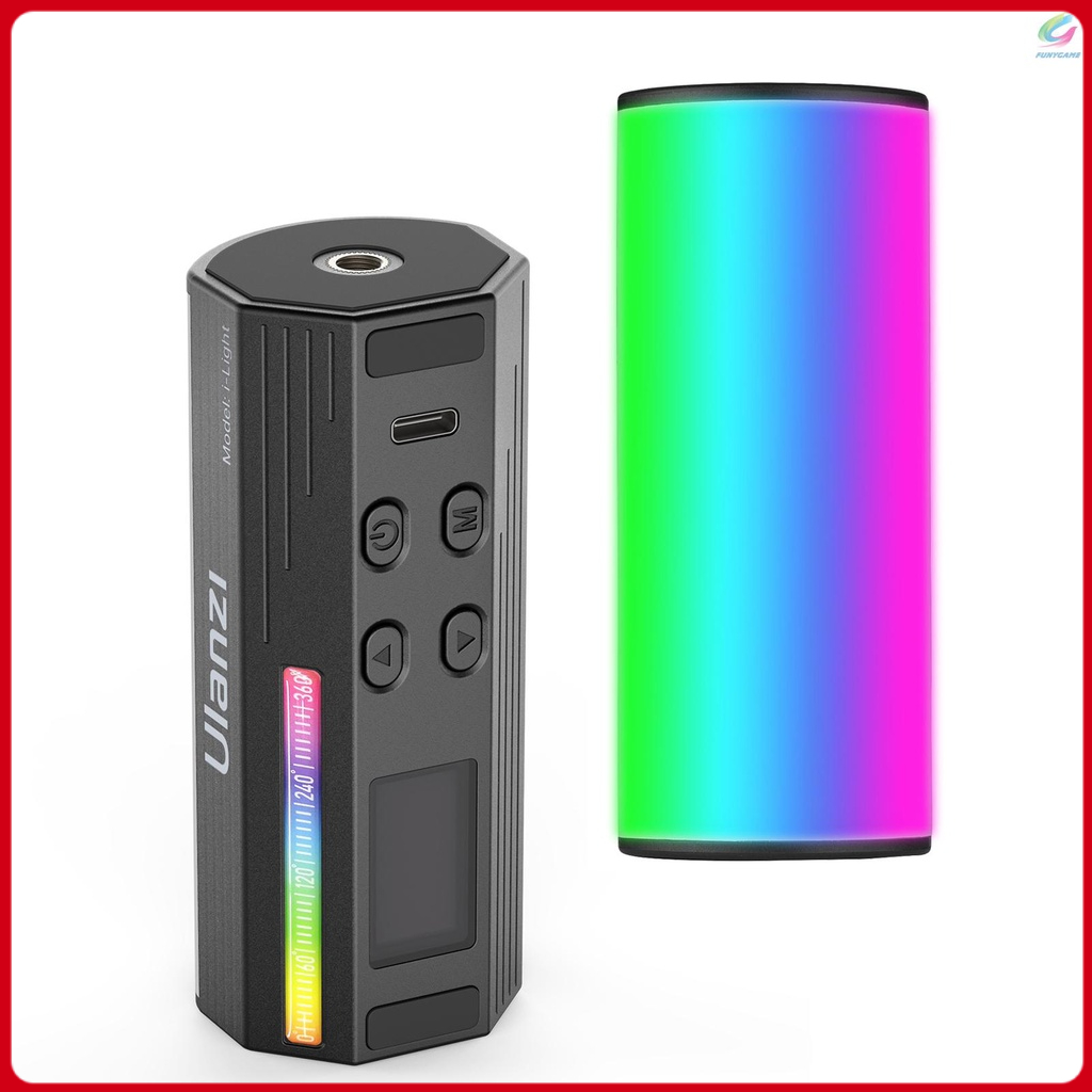 Đèn Led Rgb Từ Tính Ulanzi 2500k-9000k 20 Hiệu Ứng Cri95 + Tích Hợp Pin Có Thể Điều Chỉnh Màn Hình Lcd