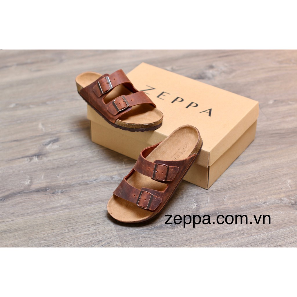 ZEPPA - Gian Hàng Chính Hãng - Dép đế trấu nam & nữ - Màu nâu đỏ (Size: 36-46) EE