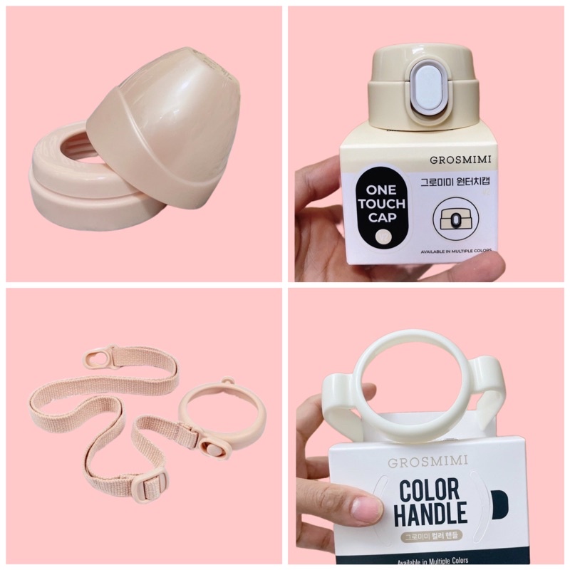 Nắp bình sữa Grosmimi và vòng cổ bình sữa Grosmimi, lắp được bình Tovi,bebepick,mother k- Phụ kiện bình sữa- SHOP MẸ MIN