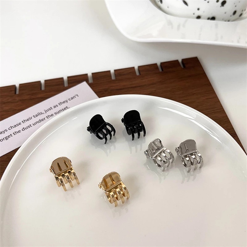 Set 2 Kẹp Tóc Kim Loại Phong Cách Hàn Quốc Thời Trang Cho Nữ