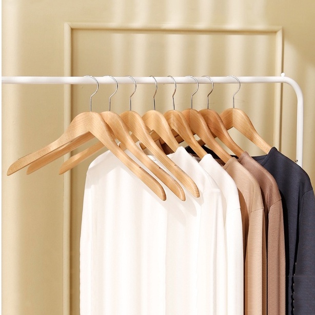 Móc gỗ cao cấp loại 1 không có thanh ngang đầu tròn thương hiệu MW FURNITURE