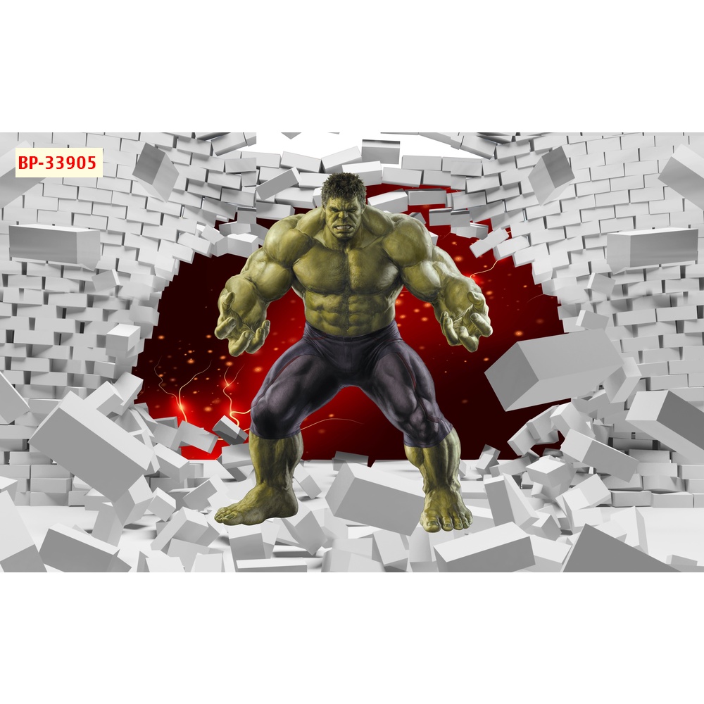 Tranh Dán Tường 3D Siêu Anh Hùng Giành Cho Trẻ Em