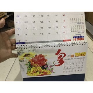 Lịch để bàn 2021 chữ A Phong Thủy