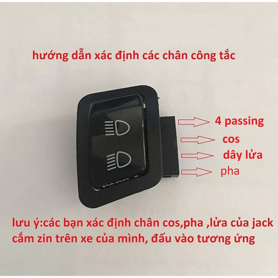 Công tắc Passing SH - Côn tắc tích hợp jack cắm 1 cái Greennetworks